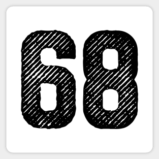 Sixty Eight 68 Sticker